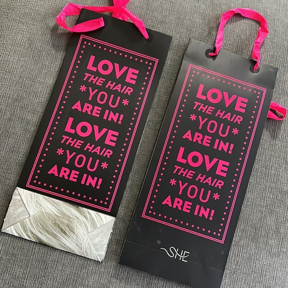 Hair extensions Flip N' Go  by Shilo 16-18" - #1 Jet Black w/ gift bag - Picture 8 of 8